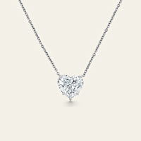 Custom Heart Shaped Diamond Necklace