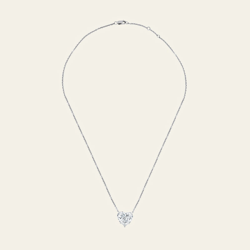 Custom Heart Shaped Diamond Necklace