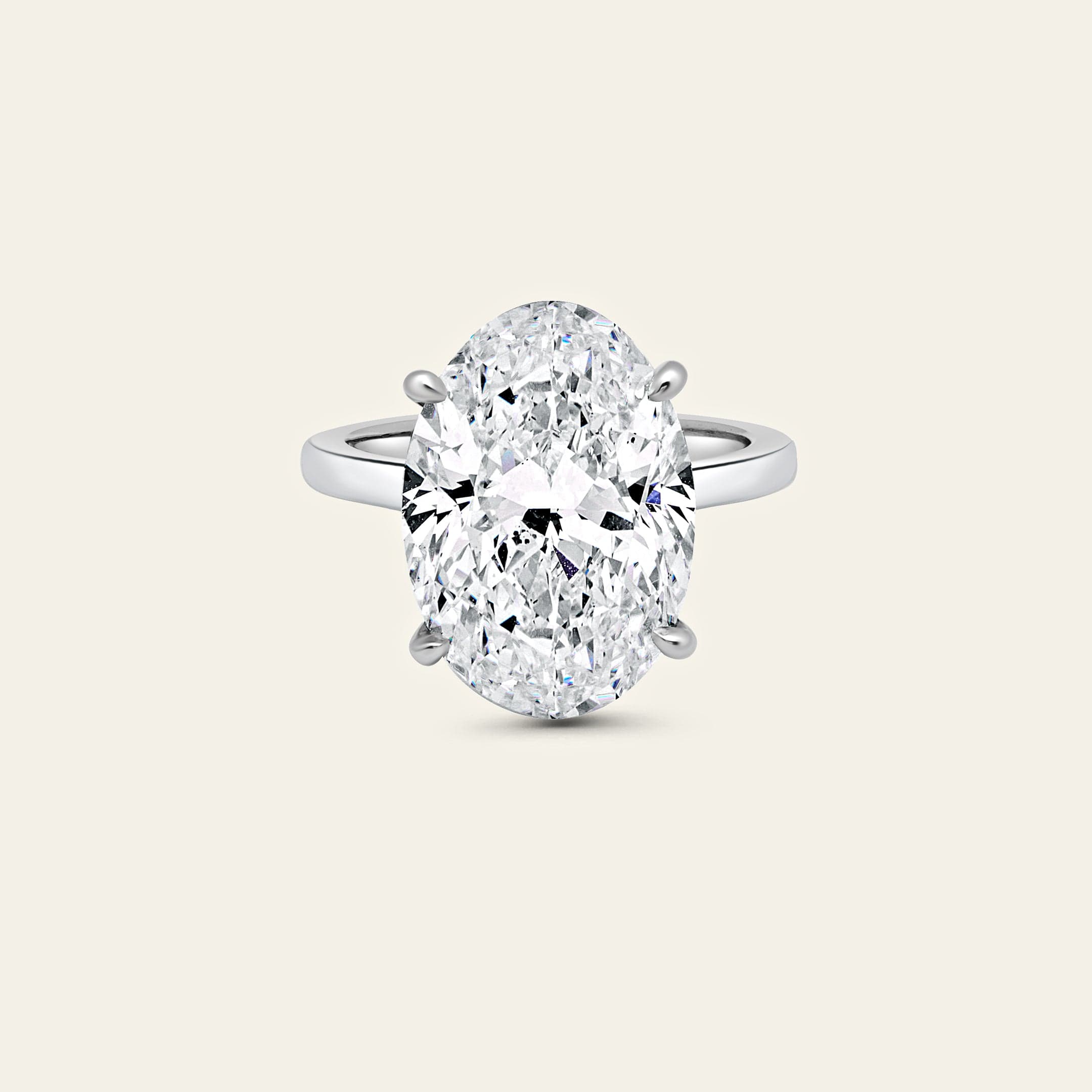 Custom Oval Diamond Engagement Ring