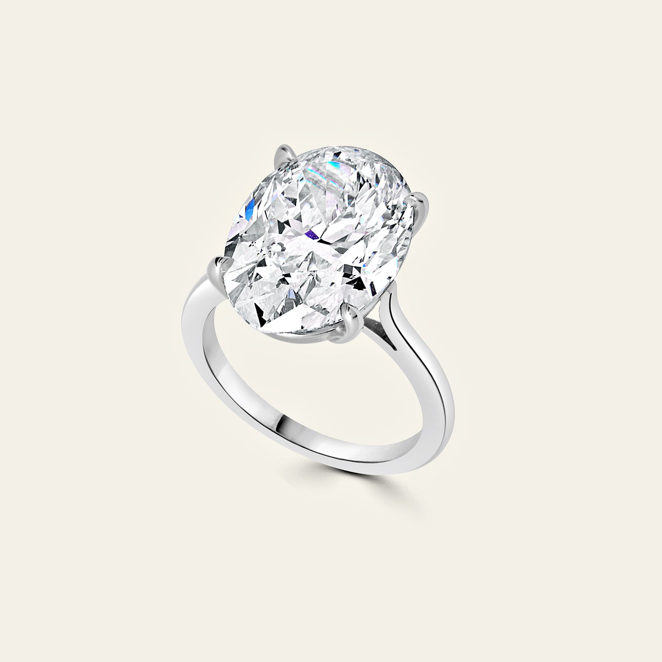 Custom Oval Diamond Engagement Ring
