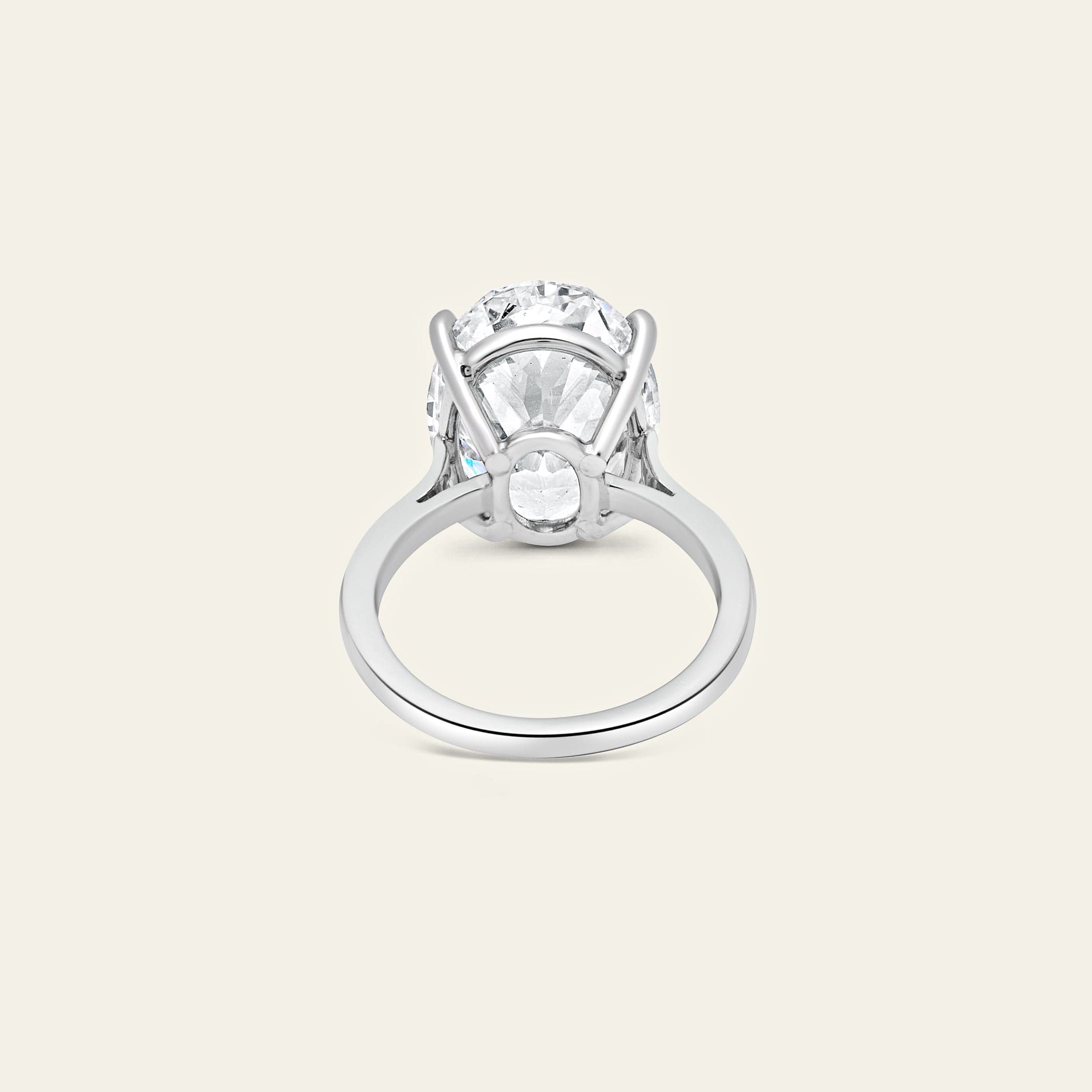 Custom Oval Diamond Engagement Ring