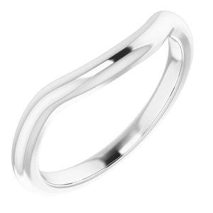 Custom Platinum Band for 12 mm Cushion Ring
