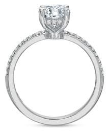Custom Precision Set Diamond Ring