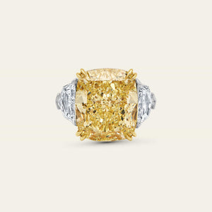 Fancy Intense Yellow Diamond Engagement Ring