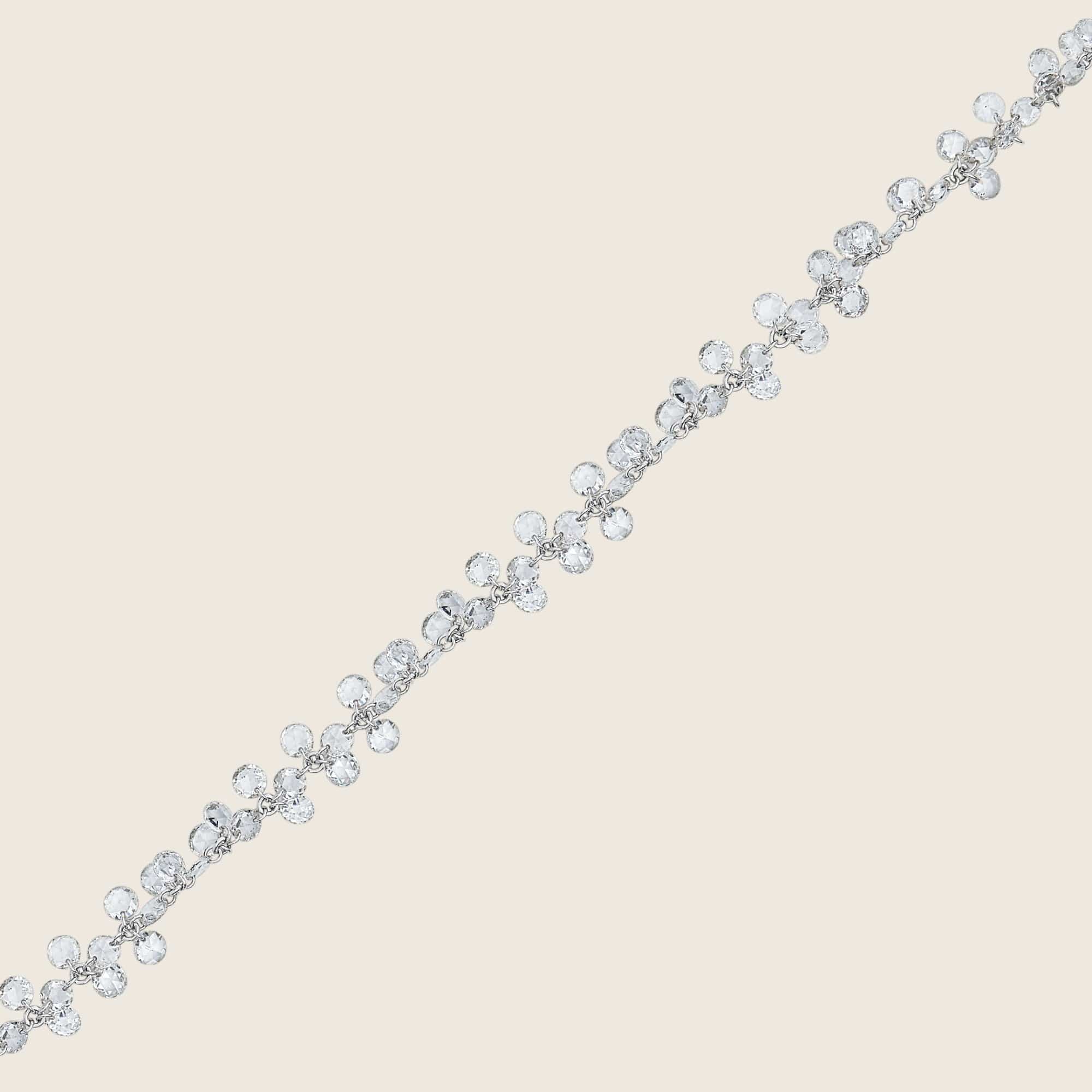 Dancing Rose-Cut Diamond Bracelet