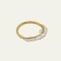 Dangling Rose-Cut Diamond Ring