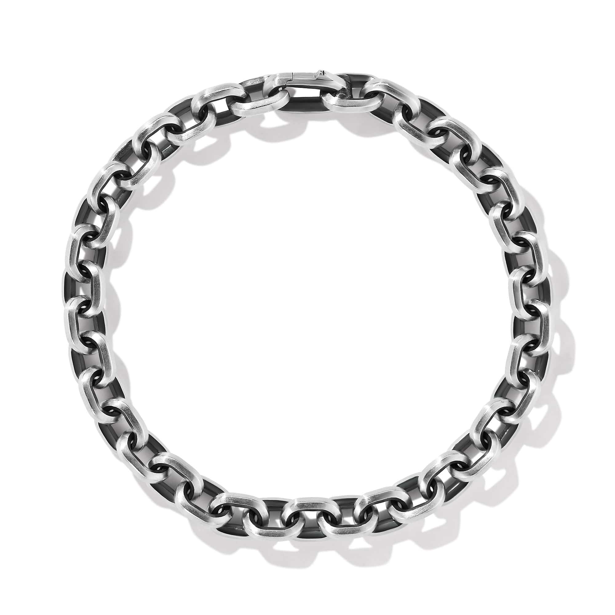 Deco Chain Link Bracelet in Sterling Silver