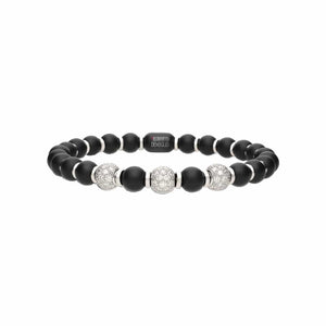 Diamond and Black Ceramic Sfera Bracelet