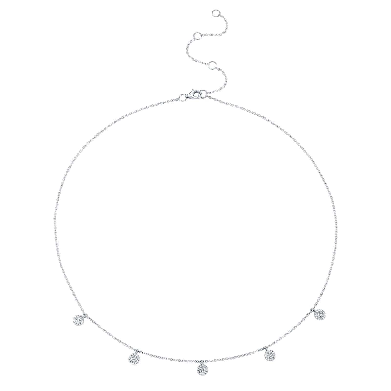 Diamond Pavé Circle Necklace