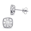 1.00ct. Natural Diamond Stud Earrings Set In 18K White Gold