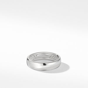 DY Classic Band Ring in 18K White Gold