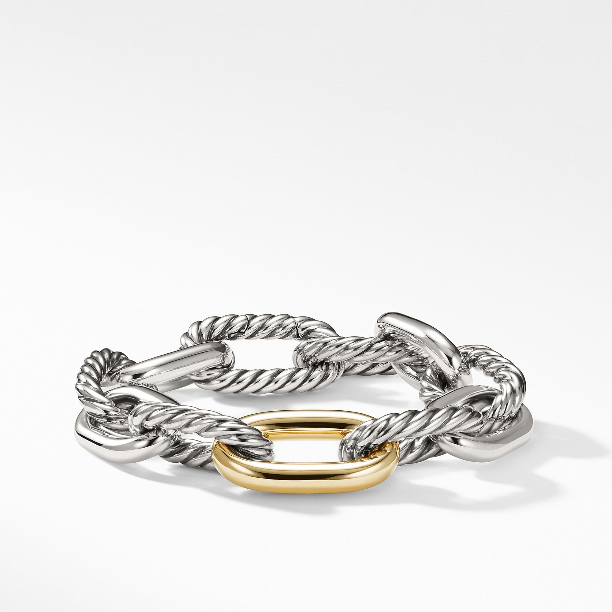 DY Madison Large Bracelet with 18K Gold