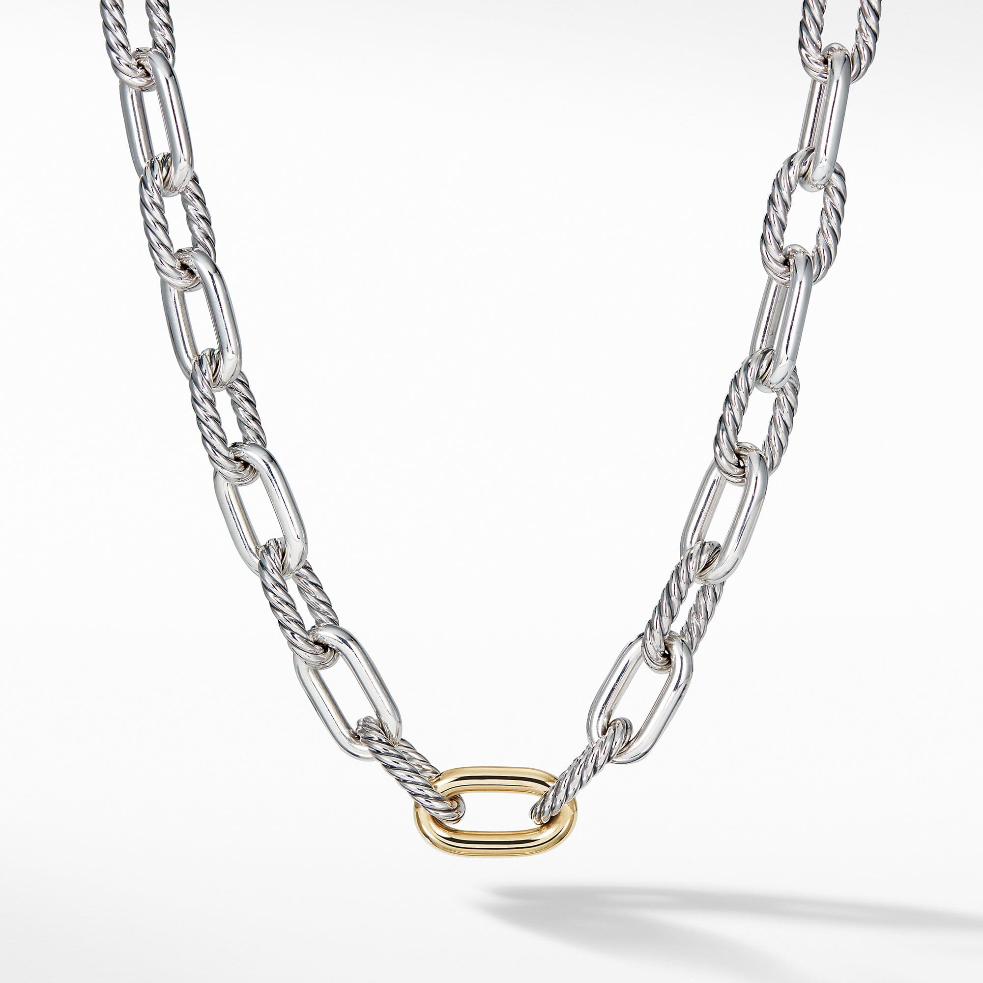 DY Madison Large Necklace with 18K Gold, 13.5mm