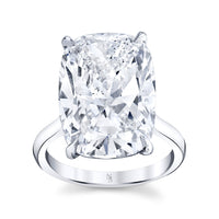 12.98 Carat Cushion Diamond Solitaire Ring
