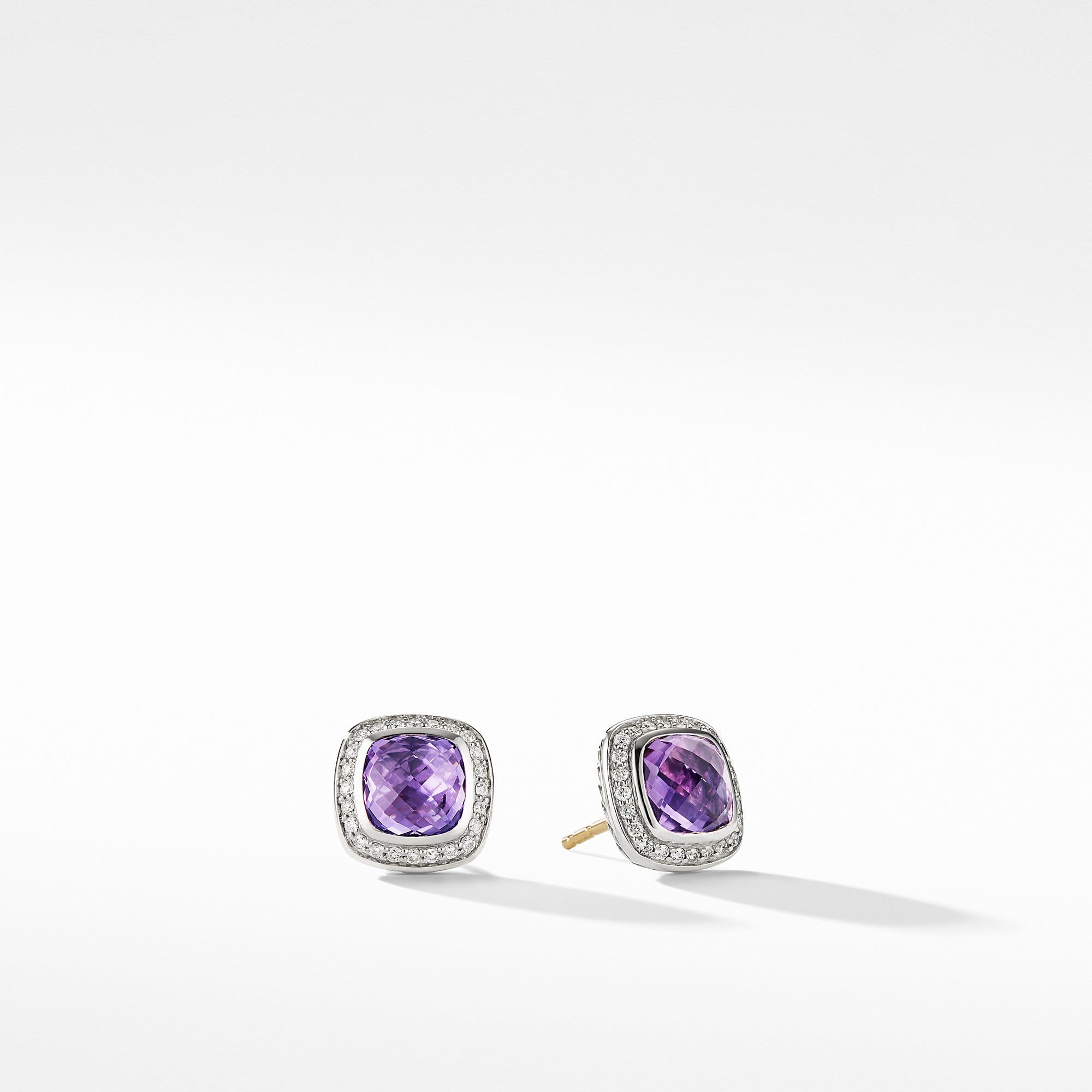 Earrings with Amethyst and Diamonds