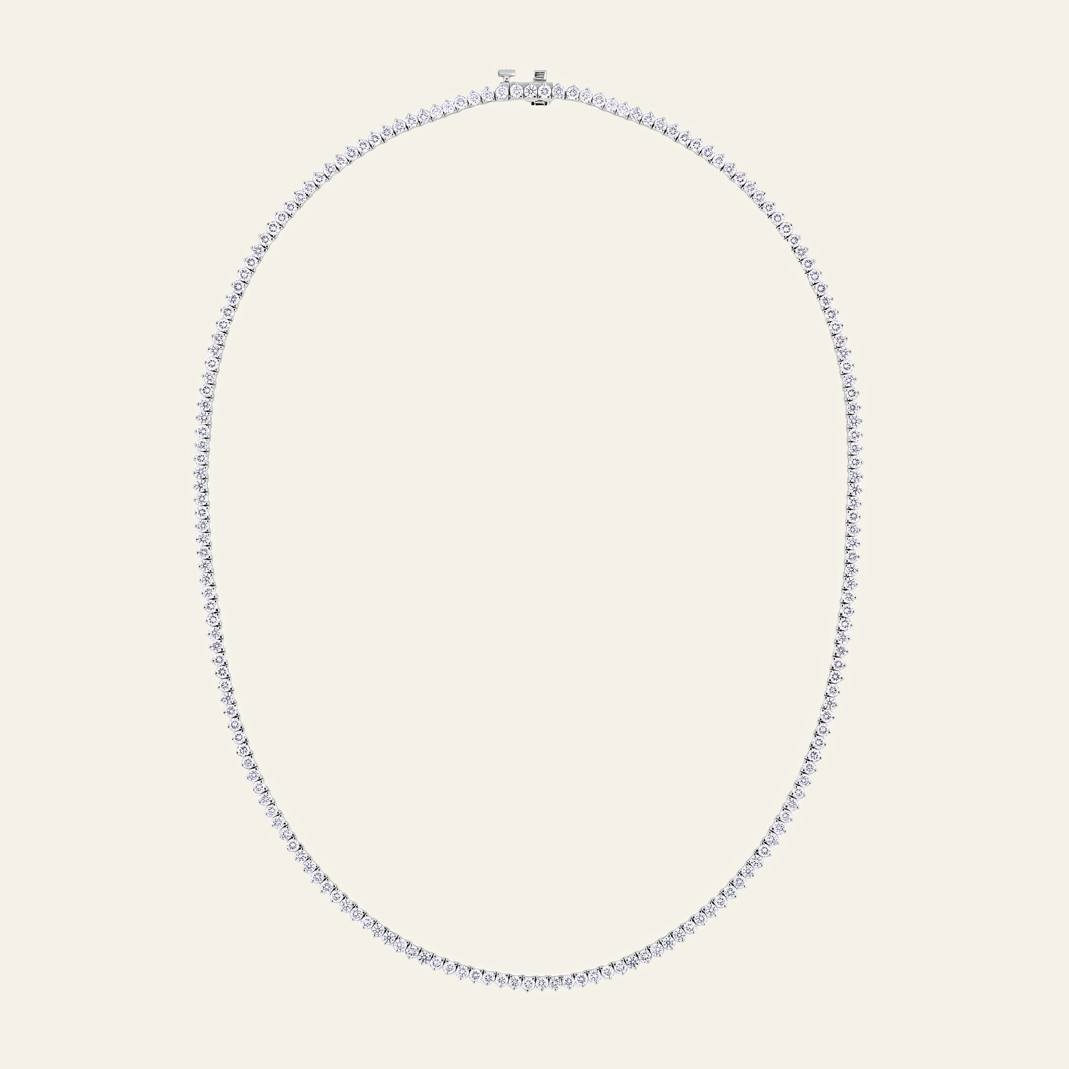 Elara 6.8 Carat Diamond Tennis Necklace
