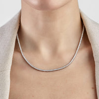 Elara 6.8 Carat Diamond Tennis Necklace