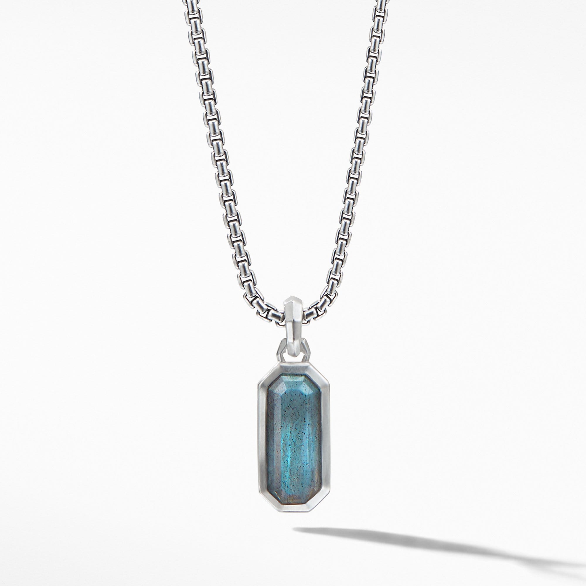 Emerald Cut Amulet with Labrodorite