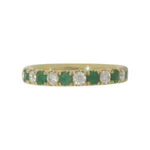 Emerald & Diamond Comfort Fit Band