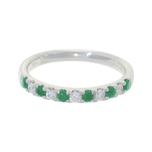 Emerald & Diamond Comfort Fit Band
