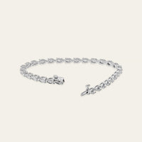 Esme 6 Carat Pear-Shaped Diamond Tennis Bracelet