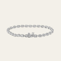 Esme 6 Carat Pear-Shaped Diamond Tennis Bracelet