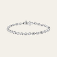 Esme 6 Carat Pear-Shaped Diamond Tennis Bracelet