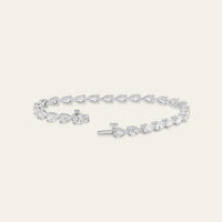 Esme 7 Carat Pear-Shaped Diamond Tennis Bracelet