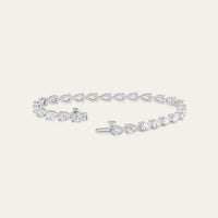 Esme 7.06 Carat Pear-Shaped Diamond Tennis Bracelet