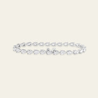 Esme 7 Carat Pear-Shaped Diamond Tennis Bracelet