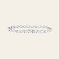 Esme 9.5 Carat Pear-Shaped Diamond Tennis Bracelet