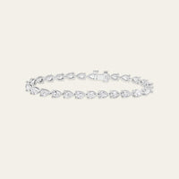 Esme 9.5 Carat Pear-Shaped Diamond Tennis Bracelet