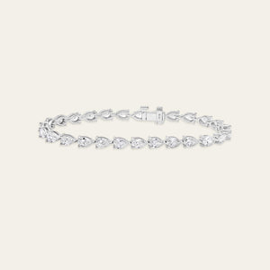 Esme 7 Carat Pear-Shaped Diamond Tennis Bracelet