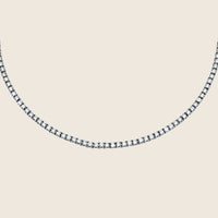 Estelle 4.8 Carat Round Diamond Tennis Necklace