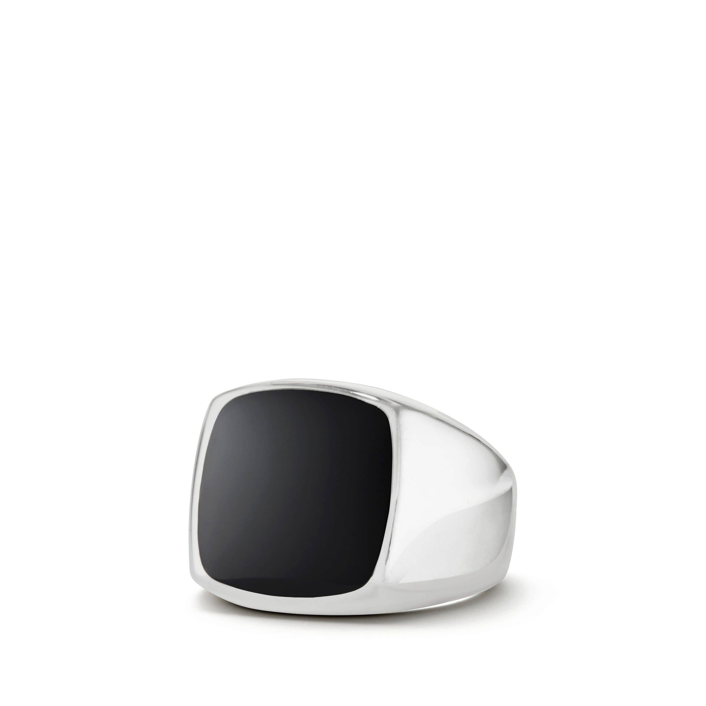 Exotic Stone Signet Ring with Black Onyx