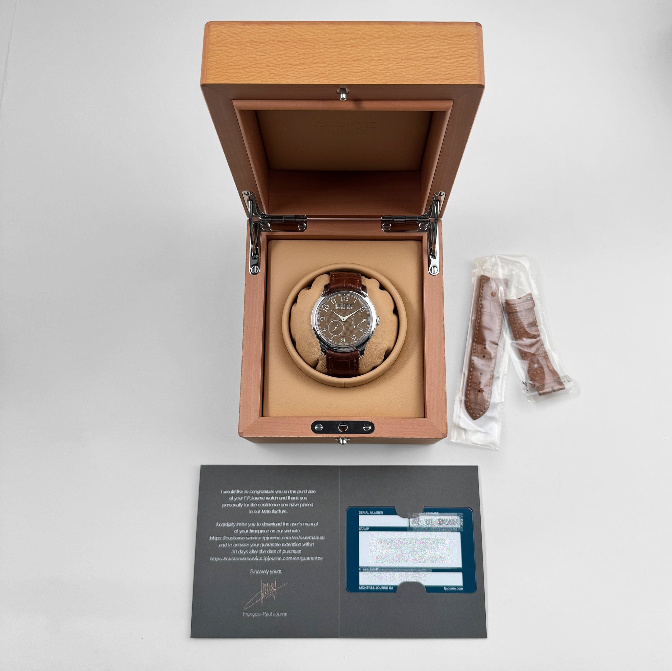 F.P.Journe Chronomètre Souverain Platinum 'Havana' Brown Dial