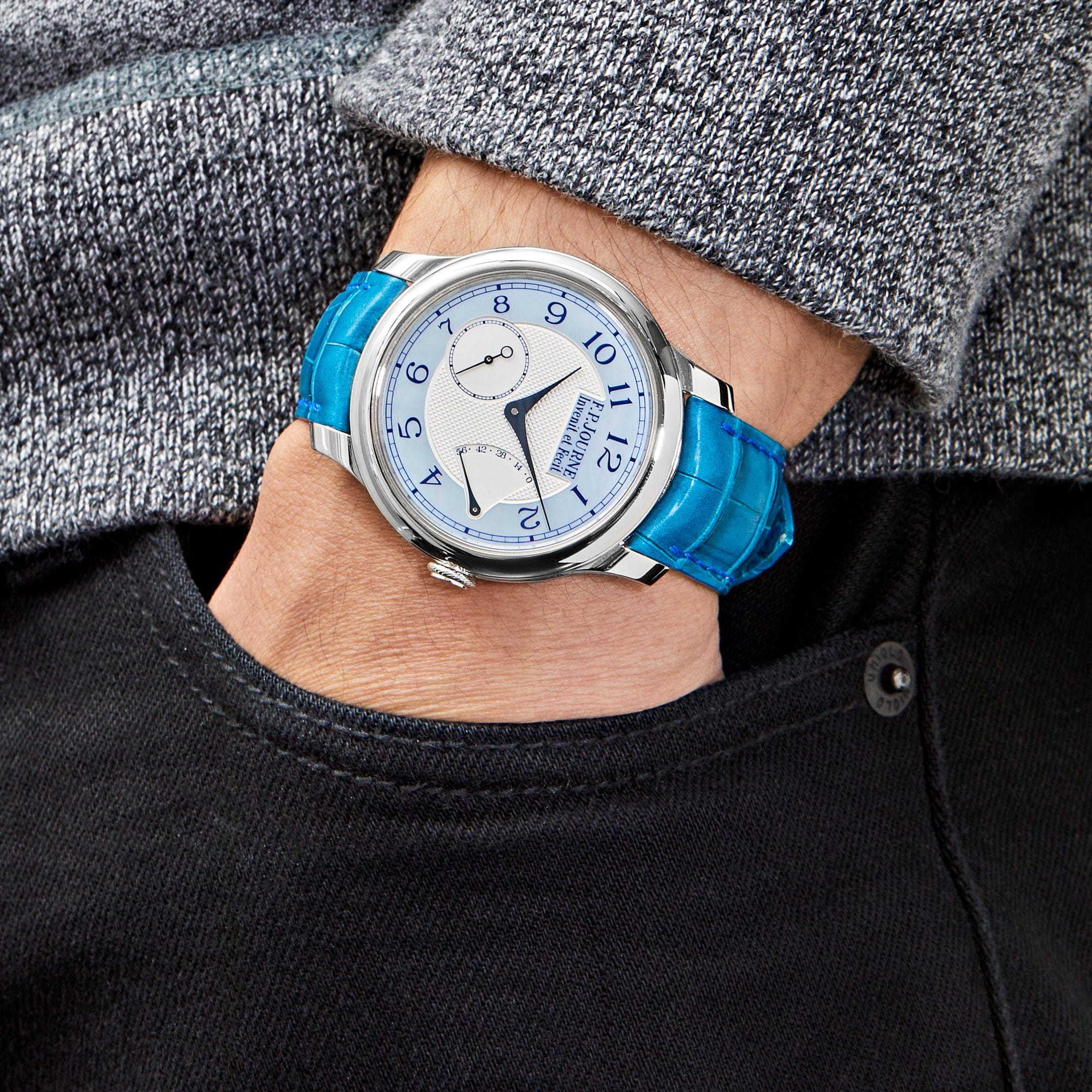 F.P. Journe Chronomètre Souverain Nacre Platinum Mother of Pearl