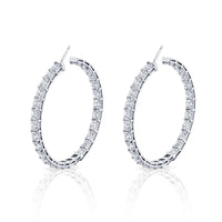 Signature Emerald Cut Diamond Hoops