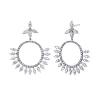 Marquise Diamond Dangle Earrings