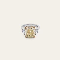 Fancy Intense Yellow Radiant Diamond Ring