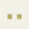 Fancy Yellow Diamond Studs