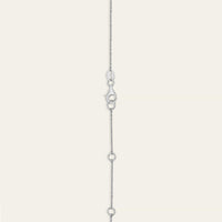 Floating Diamond Tennis Necklace in White Gold