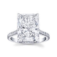 8.42 Carat Radiant Diamond Solitaire Ring