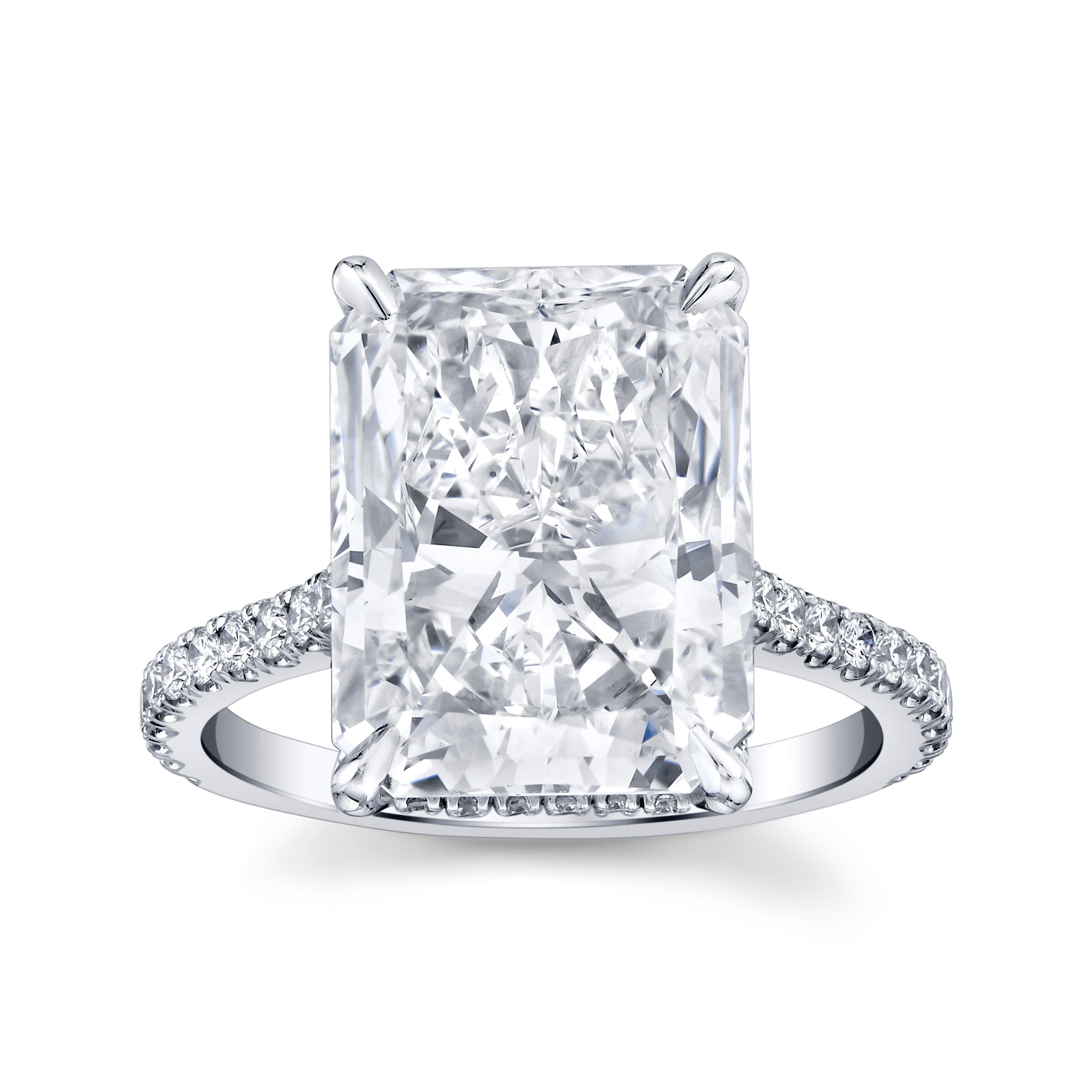 8.42 Carat Radiant Diamond Solitaire Ring