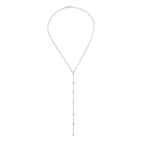 Diamonds Lariat Necklace with Fancy Shape