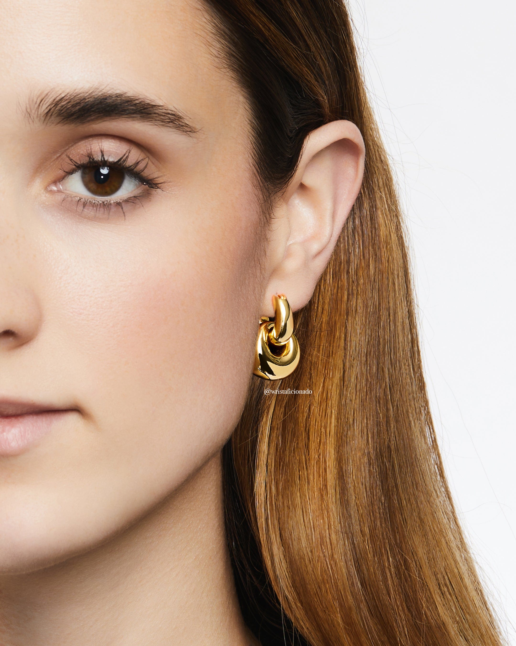 Gold Double Hoop Earrings