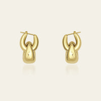 Gold Double Hoop Earrings