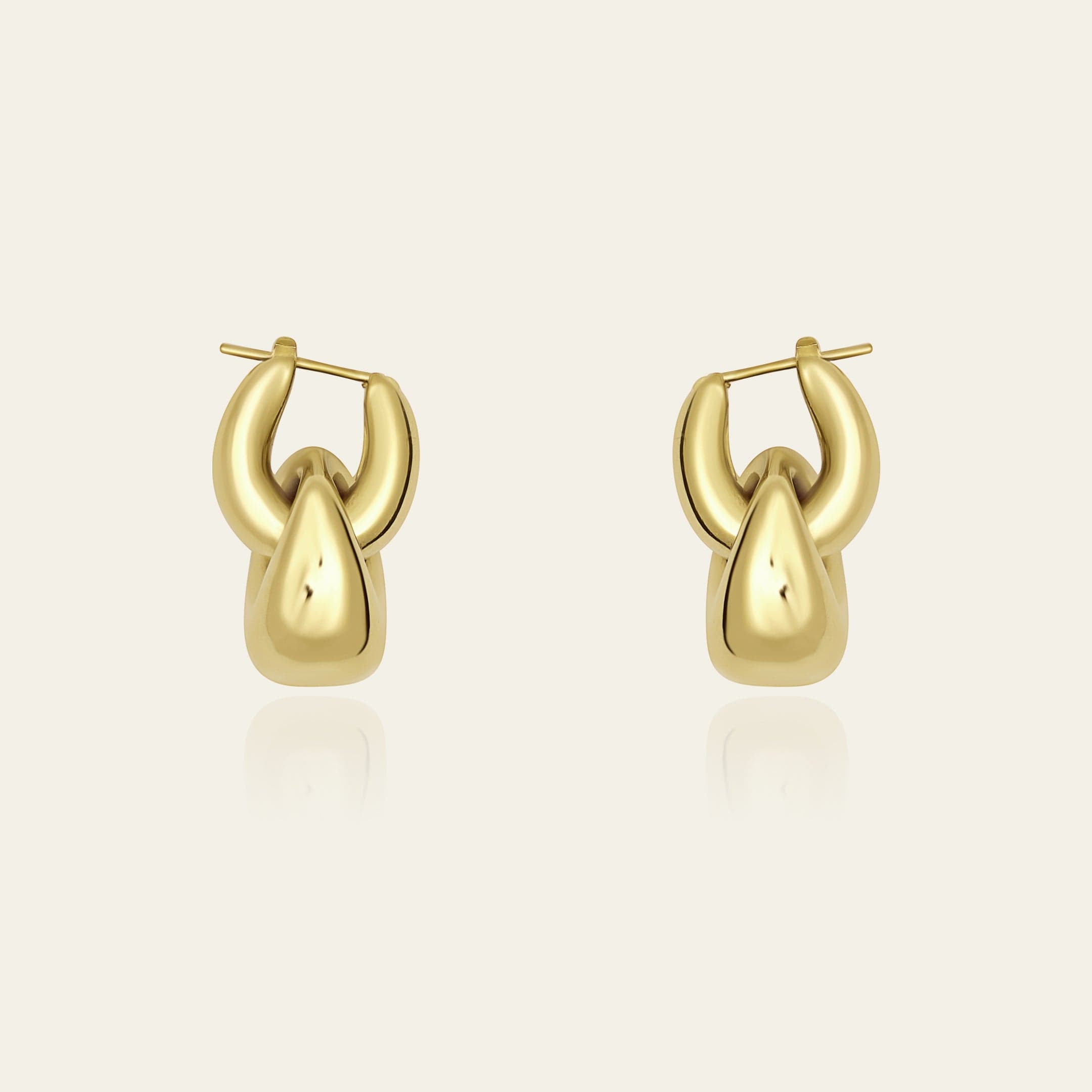 Gold Double Hoop Earrings