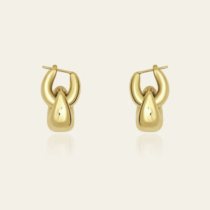 Gold Double Hoop Earrings