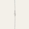 Graduated Rose-Cut Diamond and White Gold Chain Necklace
